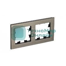 Рамка 2-м AtlasDesign Nature металл латунь SchE ATN312202