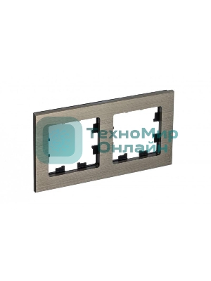 Рамка 2-м AtlasDesign Nature металл латунь SchE ATN312202