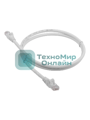 Патч-корд LANMASTER LAN-PC45/U6-2.0-WH вилка RJ-45-вилка RJ-45 Cat.6 2м белый LSZH (уп.:1шт)
