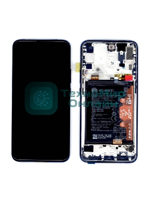 Дисплей для Huawei Honor 9X Pro в сборе с тачскрином, панелью и аккумулятором (SP 02353HAD), синий