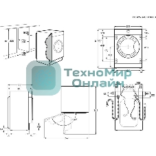 Встраиваемая стиральная машина Electrolux EWN7F447WI класс:B загрузка до 7кг