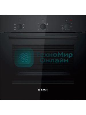 Духовой шкаф Bosch HBF011BA1T Serie 2, черный, класс энергоэффективности А, 4 режима,71 литр, сделано в Турции