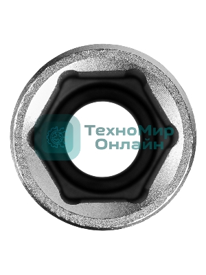 Головка торцевая удлиненная Stels 18 мм, 6-гранная, CrV, под квадрат 1/2