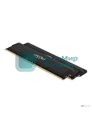 Оперативная память Crucial, DDR5, 32GB (2x16GB), 6000 MHz, CL36, с радиатором, черный