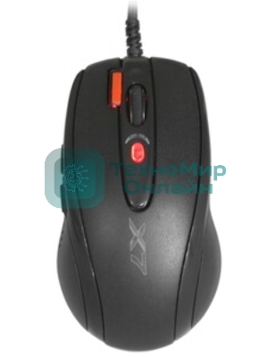 Мышь проводная + коврик A4Tech X-7120 черный, 2000 dpi, USB, кнопки - 7