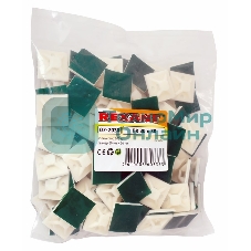 Площадка самоклеящаяся Rexant 30х30 мм, белая, упаковка 100 шт.