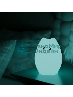 Ночник Gauss NN303 кошка белый