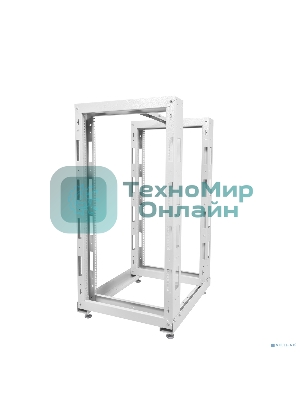 Стойка двухрамная ЦМО СТК-24.2 24U 620 мм X 800 мм направл. закл. гайки 250 кг серый