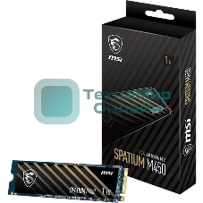 Накопитель SSD MSI SPATIUM M450, 1Tb, PCIe 4.0 x4, M.2 2280, NVMe, R/W 3400/2400