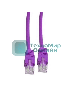 Патч-корд UTP Cablexpert cat.5e, 5м, литой, многожильный, фиолетовый