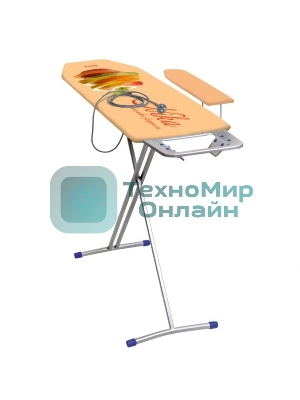 Доска гладильная НИКА 3, размер: 122/34,5, материал: фанера, европодставка под утюг (полимер) с терм