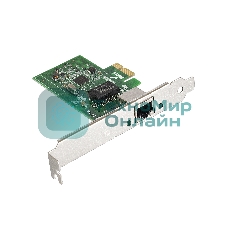 Сетевой адаптер ExeGate EXE-i210AT PCI Express 2.0 10/100/1000Mbps 1xRJ-45 (Copper) Intel WGI210AT