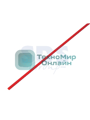 Термоусаживаемая трубка Rexant 8,0/4,0 мм, красная (бухта 100 м)