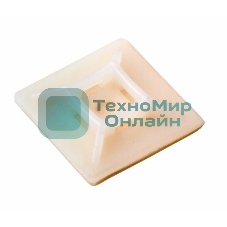 Площадка под винт самоклеящаяся Rexant 28х28 мм, белая, упаковка 100 шт.