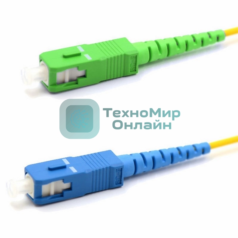 Патч-корд оптический переходной Rexant (SM), 9/125 (OS2), SC/APC-SC/UPC, (Simplex), LSZH, 10м
