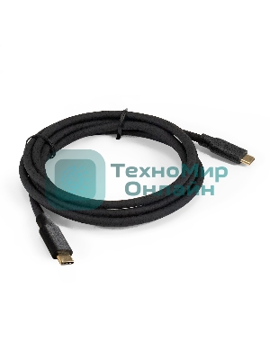 Кабель для зарядки ExeGate EX-CCP-USB3.1-CMCM2-1.8 (USB Type-Cm/Cm, Gen.2, 10Gbit/s, 5A, 100W, 1,8м)