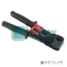 Инструмент обжим RJ-45/12/11 без храп. мех. черный/красный ITK TM1-B10V