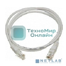 Патч-корд LANMASTER UTP TWT-45-45-1.0-WH вилка RJ-45-вилка RJ-45 cat.5е 1м белый ПВХ