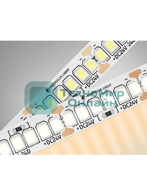 Светодиодная лента Ambrella light GS3401 2835 240Led/ 20W m/ 24V IP20 3000K/ 5000*10*1.2mm (2 конт.)