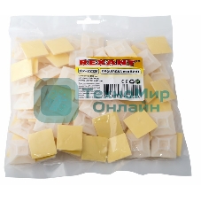 Площадка под винт самоклеящаяся Rexant 28х28 мм, белая, упаковка 100 шт.