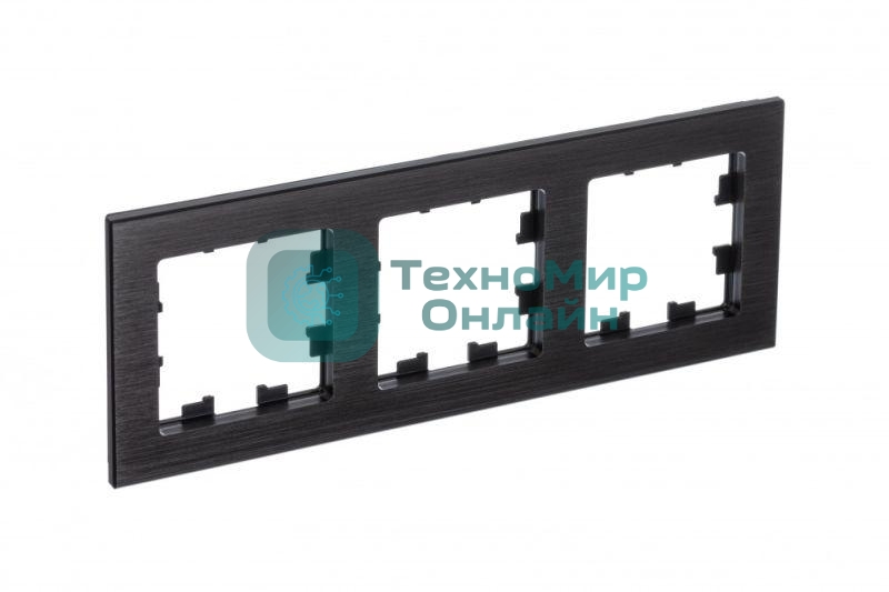 Рамка 3-м AtlasDesign Nature металл оникс SchE ATN312303