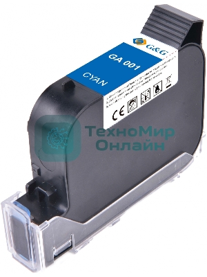 Картридж струйный G&G GA-001C голубой (42мл) для G&G GG-HH1001