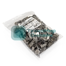 Коннектор ExeGate PL45-C5-8P8C-SH-100 RJ-45 cat.5e (8P8C) под одножильный кабель, экранированный, золотое напыление (100 шт)