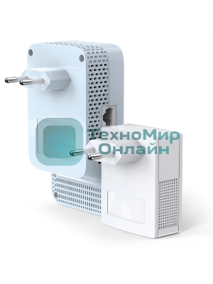 Комплект гигабитных TP-Link Wi‑Fi Powerline адаптеров AV1000 Gigabit Powerline ac Wi-Fi Kit, Dual band 802.11ac Wi-Fi - AC750 dual band Wi-Fi (433Mbps on 5GHz & 300Mbps on 2.4GHz)(TL-WPA7517 & TL-PA7017)