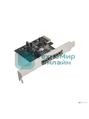 Контроллер ExeGate EXE-501 PCI-E 2.0, SATA3 6Gb/s, 2 int+2 ext (OEM)