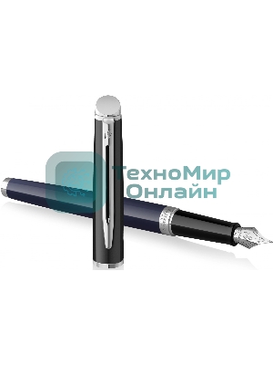 Ручка перьевая Waterman Hemisphere Colour Blocking (2202847) Blue/Black CT, F, сталь нержавеющая, подарочная коробка
