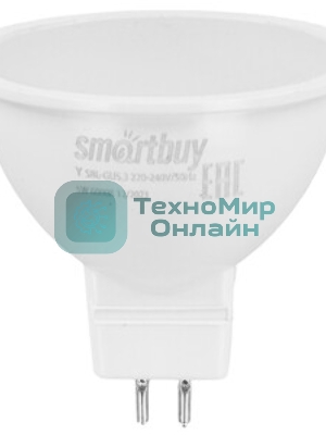 Светодиодная (LED) Лампа Smartbuy-Gu5,3-05W/6000