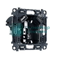 PR160 Механизм электрической розетки 2USB A+C 20W (быстрая зарядка) с/з на винтовых зажимах QUANT PRO