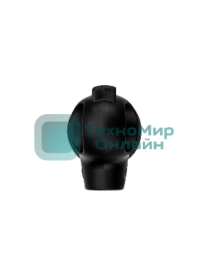 Вилка Rexant угловая влагозащищенная с кольцом, с/з, 16 А, IP44 каучук