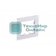 Рамка 1-м AtlasDesign Nature матовый стекло белый SchE