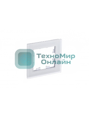 Рамка 1-м AtlasDesign Nature матовый стекло белый SchE