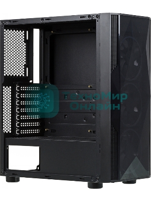 Компьютерный корпус Aerocool/Formula F-3401 (V1) черный без БП ATX 3x120мм 2xUSB 2.0 1xUSB 3.0 audio bott PSU