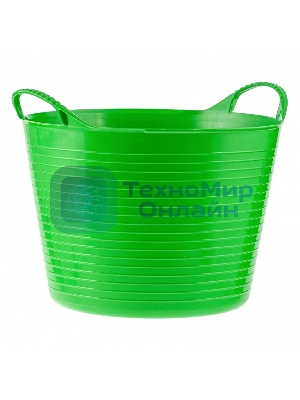 Ведро гибкое Сибртех сверхпрочное 14 л, зеленый
