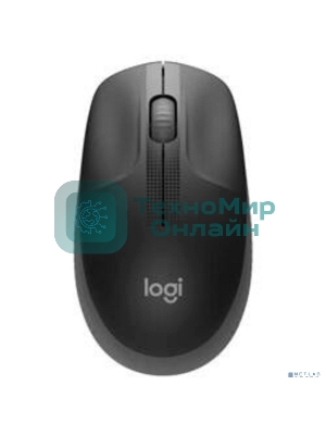 Мышь беспроводная Logitech M190 черный, 1000 dpi, радиоканал, USB, кнопки - 3