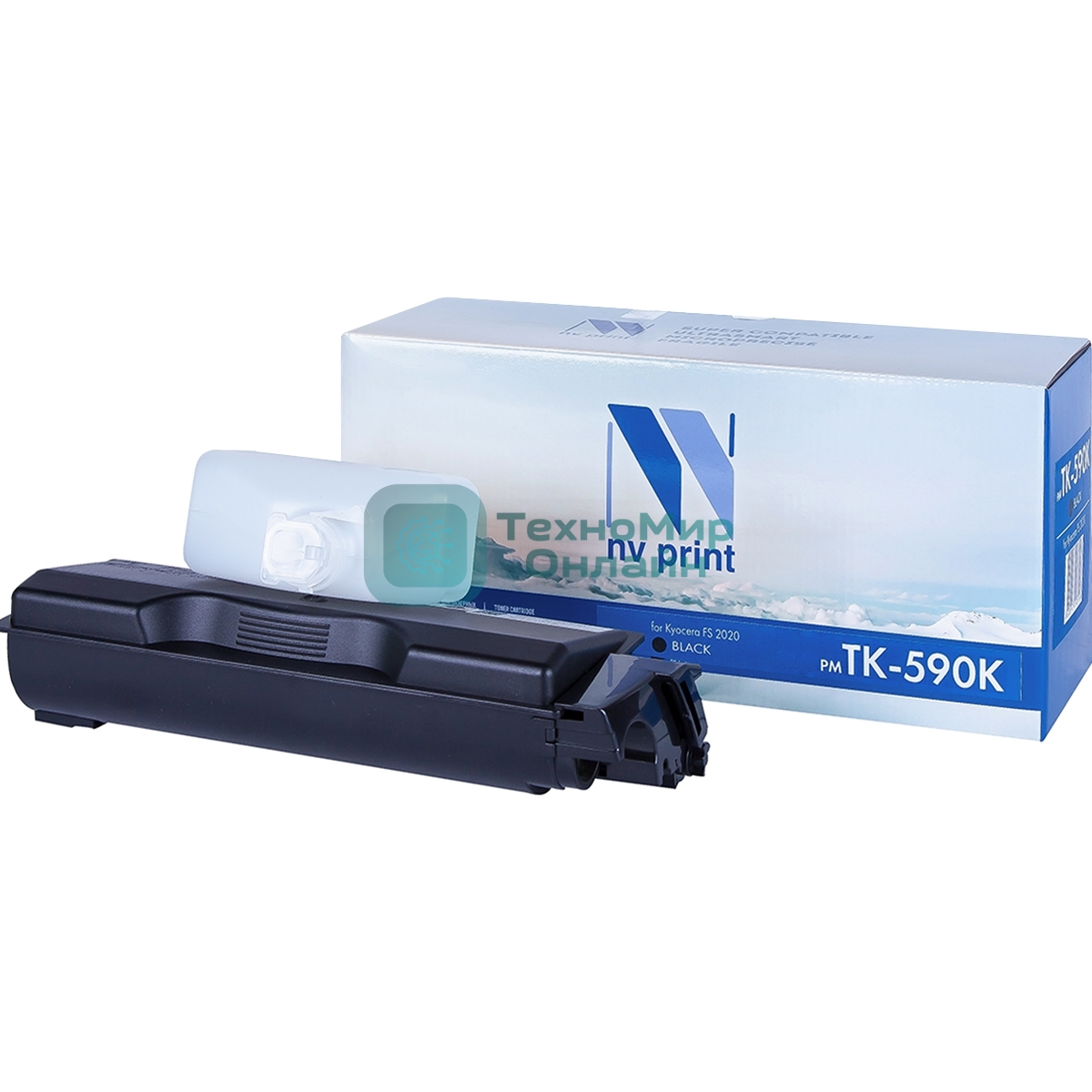 Картридж NVPrint совместимый Kyocera TK-590 Yellow для FS C2026MFP/C2126MFP/C2526MFP/C2626MFP (5000k)