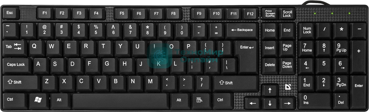 Клавиатура проводная Defender Accent SB-720, USB, черный