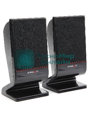 Акустическая система CROWN CMS-601 (USB, 6W; управление громкостью, разъем для наушников, кнопка включения, Длина кабеля между колонками 1м;Длина аудио-кабеля и питания 2м.)