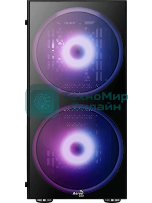 Компьютерный корпус Aerocool/Formula Python (3xUSB, 2xAudio, 0.5 мм,2x200 мм FAN, прозрачная стенка-закаленное стекло, ATX, без БП)