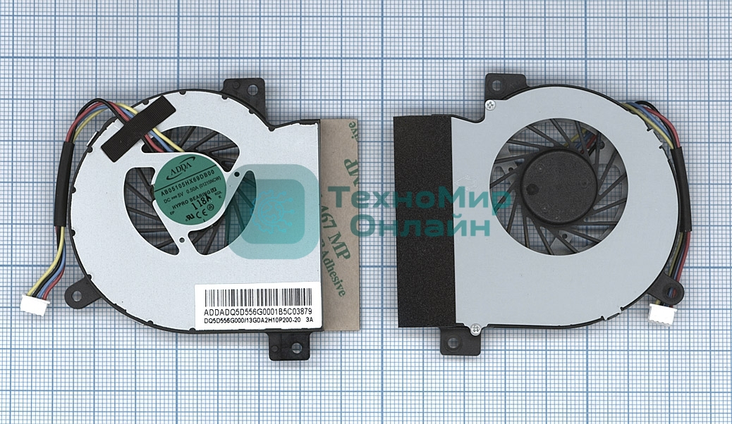 Вентилятор (кулер) для ноутбука Asus Eee PC 1215 1215T 1215P 1215N 1215B 1215TL