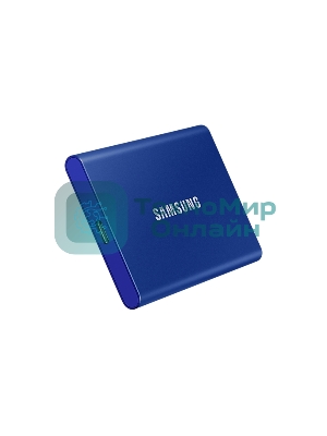Внешний SSD Samsung T7, 2TB, USB 3.2 Gen 2 Type-C, R/W 1050/1000, синий