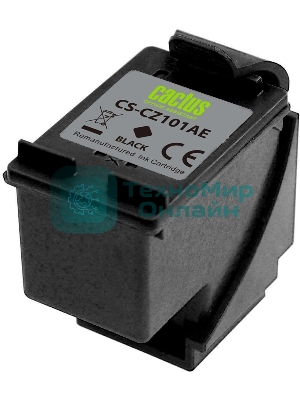 Картридж струйный Cactus CS-CZ101AE № 650 черный (18 мл) для HP 1015/1515/1516/2515/2545/2546/2645/3515/3545/3546/4515