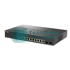 Коммутатор D-Link DGS-1210-10XP/ME/C1A (L2) 8x1 Гбит/с 2SFP+ 8PoE+ 240W управляемый