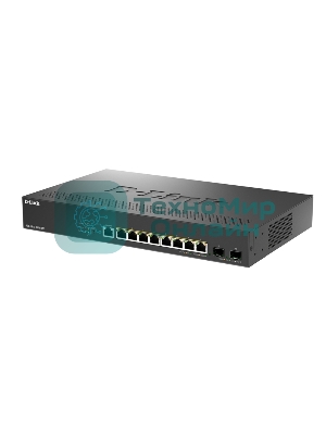 Коммутатор D-Link DGS-1210-10XP/ME/C1A (L2) 8x1 Гбит/с 2SFP+ 8PoE+ 240W управляемый