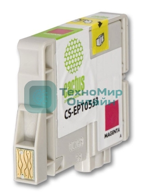 Картридж струйный Cactus CS-EPT0553 пурпурный (10 мл) для Epson Stylus RX520/Stylus Photo R240