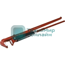 Ключ трубный Зубр 27314-2 МАСТЕР рычажный, прямые губки, цельнокованный, № 2, 1.5