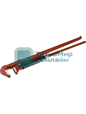 Ключ трубный Зубр 27314-2 МАСТЕР рычажный, прямые губки, цельнокованный, № 2, 1.5